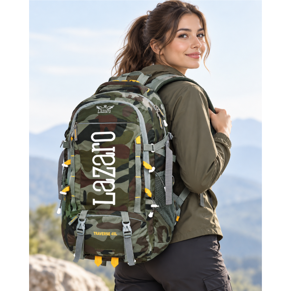 XCURSIVE Traverse 45L Rucksack – Army Camouflage