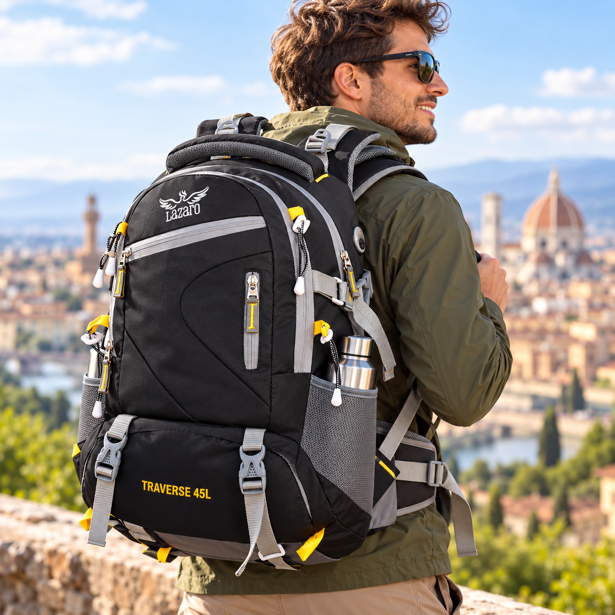 Lazaro Traverse 45L Travel & Trekking Rucksack – Black